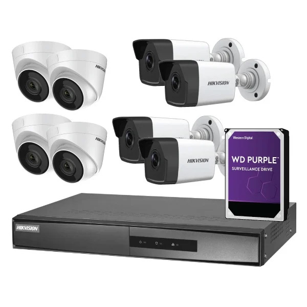 Hikvision 4MP 8 Channel IP CCTV Camera NVR Kit – Full HD Surveillance System